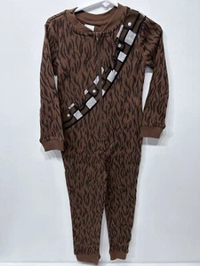 Disney Store Star Wars Pajamas One-Piece BB-8 Chewbacca Chewy Kids PJs Sleepwear - Picture 1 of 5