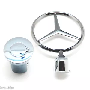 Etoile Mercedes Benz emblème amovible originale antivol W123 W124 W126 W201 - Picture 1 of 6