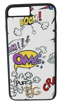 DOLCE & GABBANA Phone Case Black white Cartoon Print iPhone7-8 Plus - Image 1 of 4