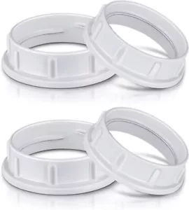 Light Socket Shade Rings,Aluminum Threaded Ring 1-1/2" White Aluminum - Picture 1 of 6