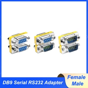 DB9 9 pin Male to Female Serial RS232 Adapter Coupler Gender Changer - Picture 1 of 10