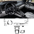 27Pcs Carbon Fiber Interior Set Decorative Panel Trim Kit For Mazda CX-9 2016-23