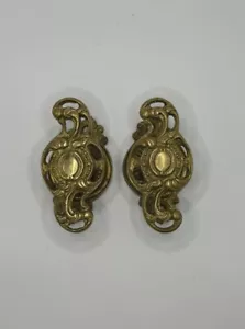 Set manopole vintage in ottone pergamenato stile romanico. Made In Italy - Foto 1 di 11