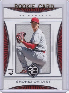Tarjeta de novato Shohei Ohtani 2018 Panini Limited Los Angeles ANGELS MLB béisbol radiocontrol - Imagen 1 de 2