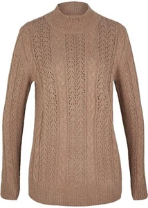 Strukturierter Pullover in Graubraun im Super Design  Gr.48/50 NEU 960045 - Bild 1 von 1