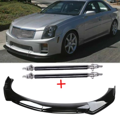 Fit For Cadillac STS 2005-2011Front Bumper Lip Part Accessories Splitter Spoiler Foto 1 de 4