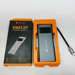 NOVOO USB C 12 in 1 RM12F Docking Station. NHM12S-639A - Picture 1 of 8