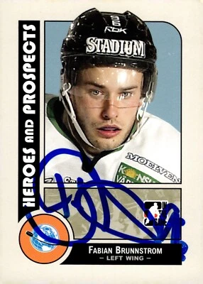 Fabian Brunnstrom - Signed 2008-09 In The Game Heroes And Prospects Card #8 - Image 1 of 2
