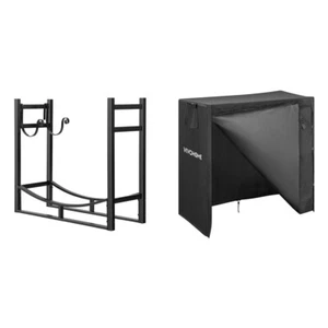 3ft Heavy Duty Indoor Outdoor Firewood Storage Log Rack 3ft Waterproof Firewood - Picture 1 of 9