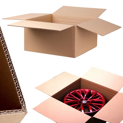 VERDONE Alufelgen Karton 19 20 21 22" Zoll 2-wellig B-Welle Versandkarton Felgenkartons