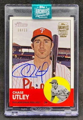 Topps Archives Chase Utley 2012 Heritage Signature Series Auto SP/13 2024 Foto 1 de 2