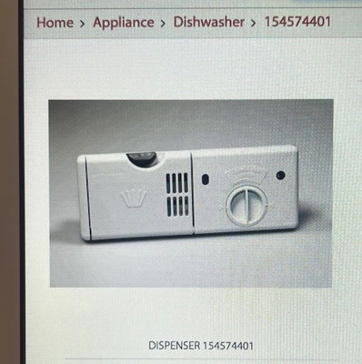 Nuevo Dispensador Detergente para Lavavajillas Electrolux Frigidaire Original 154574401 Foto 1 de 3