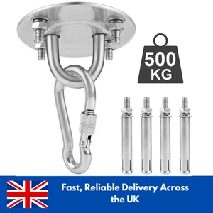 Gancho de anclaje de techo para hamaca montaje en pared antena yoga colgador oscilante con tornillos - Imagen 1 de 7