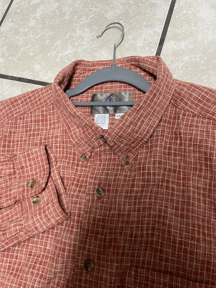 VINTAGE THE TERRITORY AHEAD MEN'S BUTTON DOWN PLAID SHIRT SIZE XXL - Image 1 of 4