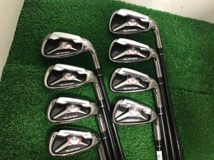 TaylorMade Burner 2009 Iron Set 4-9,Pw,Aw 8pc Flex Regular RE-AX SUPERFAST - Picture 1 of 5