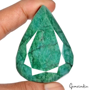 520 Cts Natural Green Blue Brazilian Emerald Pear Cut Loose Earth Mined Huge Gem - Picture 1 of 7