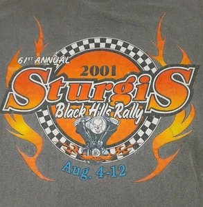 Camiseta De Colección Sturgis 2001 Fire Biker Rally Tour Para Hombre Talla Grande Puntada Única - Imagen 1 de 13