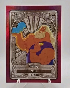 Zeus 2025 Topps Disney Mint Bronze Red Foil #2/5 Hercules RARE RED SP Disney - Picture 1 of 3