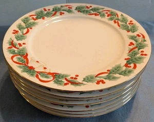 Sango Weihnachten Stechpalme Speiseteller 8401 - 7er Set - 1990 - Bild 1 von 5