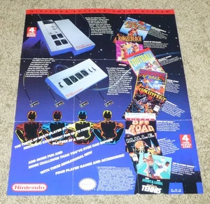 Original 4 Player Insert Poster, NES Nintendo, 4PL-NES-US - Picture 1 of 1