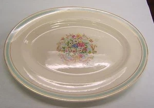 American Limoges China Candle Light Old Mirror platter - Picture 1 of 1