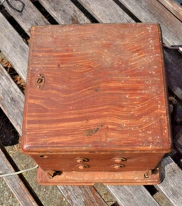Vintage Telephone Crank Magneto Coil in Oak Box 48A Western Electric (?) Works - Picture 1 of 10