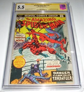 Amazing Spider-Man 134 CGC SS 5.5 1st App. Tarantula Conway Signed 2nd Punisher - Picture 1 of 3