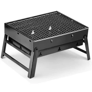 Folding Portable Barbecue Charcoal Grill, Barbecue Desk Tabletop Outdoor - Picture 1 of 4