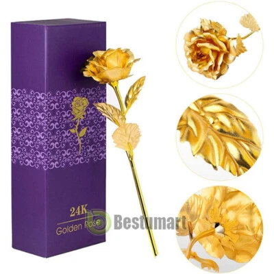 Flor Rosa Eterna LED Galaxia Encantada Rosa Luz LED Regalo Día de la Madre Foto 1 de 4