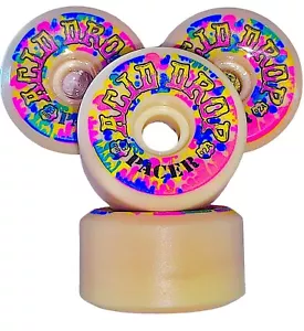 Vintage 1980's NOS Acid Drop 63mm Pacer 92A Skateboard Wheels in Multi Color - Bild 1 von 24