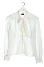 ROCK STEADY Langarm-Bluse Damen Gr. DE 36 weiß klassischer Stil