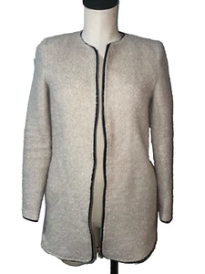 Forever 21 Vintage Y2K Women's Alpaca Blend Teddy Jacket size S Zip Up - Picture 1 of 11