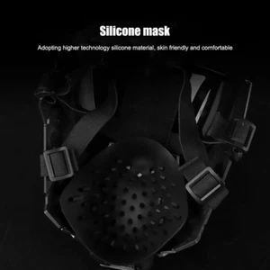 Cyberpunk Cosplay Mask Breathable Airsoft Paintball CS Wargame Sports Mask Doubl - Picture 1 of 12