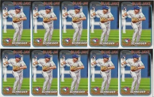 (10) 2024 Topps Series 1 DAVIS SCHNEIDER Rookie Card LOT (x10) Blue Jays RC #189 - Bild 1 von 1