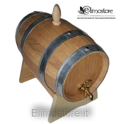 3L Eiche Holzfass Barrique Eichenfass Weinfass Personalisiert - Bild 1 von 2