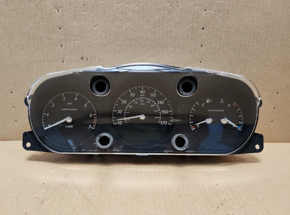 Jaguar XJR 2004-2009 supercarga velocímetro medidor de instrumento 86 k 2W9F-10849-DK Foto 1 de 4
