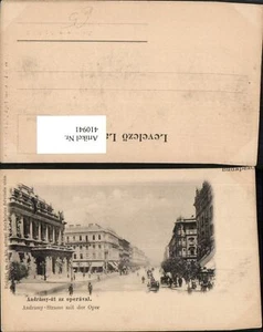 410941,Hungary Budapest Andrassy-ut az operaval Straßenansicht - Picture 1 of 1