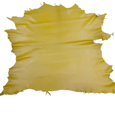 Piel de cordero suave amarilla napa 100 % genuina piel de piel de piel premium 6 pies cuadrados Foto 1 de 4