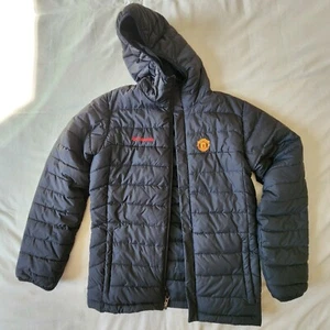 Columbia Manchester United Winter Puffer Jacket Boys Original MUFC Kids Large - Picture 1 of 18