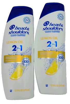 Head & Shoulders 2 en 1 Champú Aroma Aceite Limón + Acondicionador 12.5 OZ Lote de 2 Foto 1 de 3