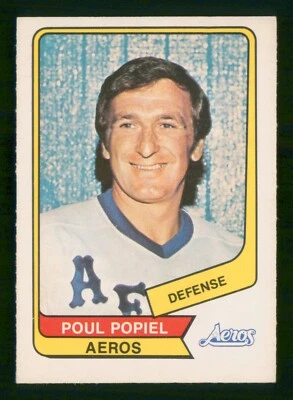 POUL POPIEL 1976-77 O-PEE-CHEE WHA 76-77 NO 27 NRMINT+  58201 - Image 1 of 2