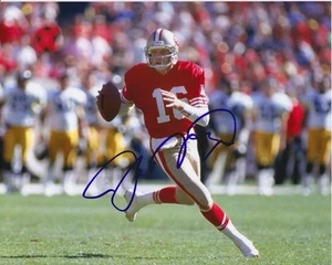 Fotografía firmada autografiada de Joe Montana 8x10 de los San Francisco 49ers de la NFL - Imagen 1 de 1