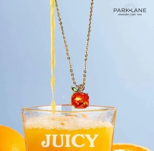 Park Lane JUICY Apple CZ Gold Pendant Necklace, Retail Value $68 - Picture 1 of 3