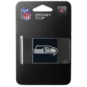 Seattle Seahawks Official Licensed NFL Steel Money Clip 3D Emblem - NEW - Picture 1 of 3