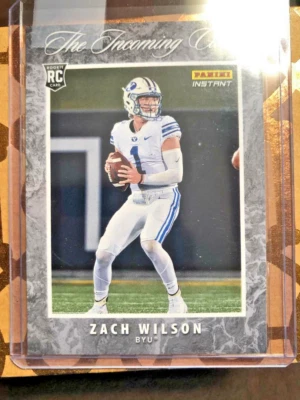 ZAC WILSON ROKKIE CARD NO.IC-ZW 1/3109 THE INCOMING CLASS BYU- PANINI INSTANT - Image 1 of 2