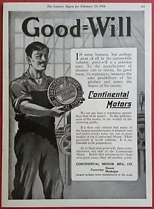 Continental Motor Mfg. Co. Detroit & Muskegon, Michigan - Imagen 1 de 1