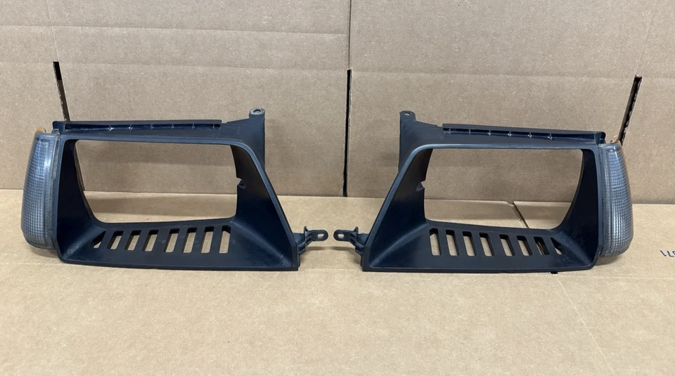 1984 1985 Honda Civic Hatchback Headlamp Bezel Set Left Right w/ Corner Lights - Image 1 of 4