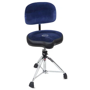 Asiento de sillín Roc-n-Soc taburete de percusión azul con respaldo - Imagen 1 de 2