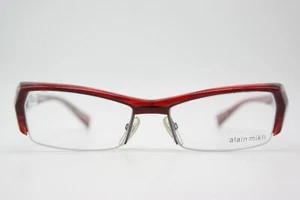 Alain Mikli A0636 Red Transparent Half-Rim Eyeglasses Frame New - Picture 1 of 6