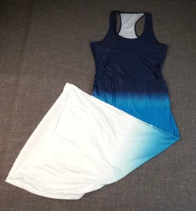 Sommerkleid blau ombre ärmellos Stretch Größe XL - Bild 1 von 7